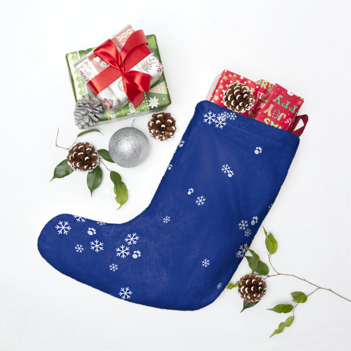 Personalized Dog Christmas Stocking with Name - Custom Pet Stocking for Dogs & Cats