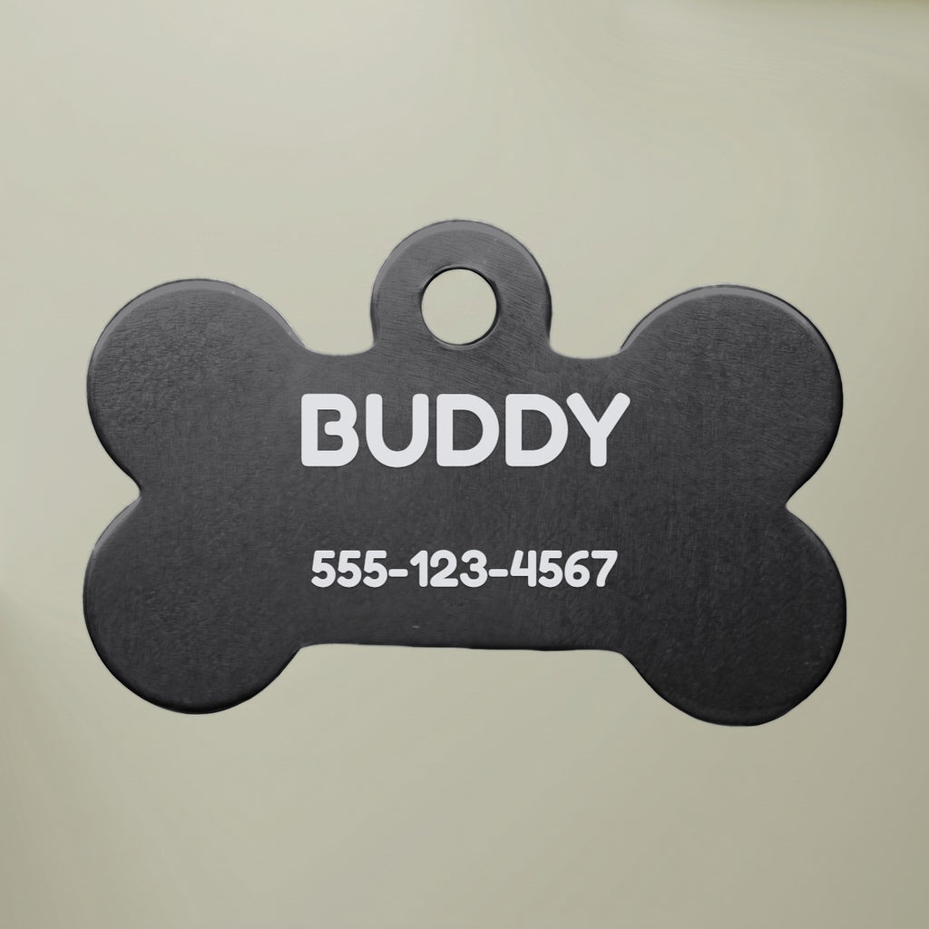 Engraved Dog & Cat ID Tag - Custom Name and Phone Number
