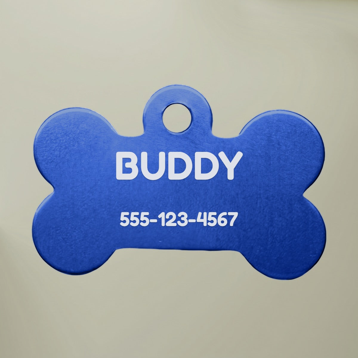 Engraved Dog & Cat ID Tag - Custom Name and Phone Number