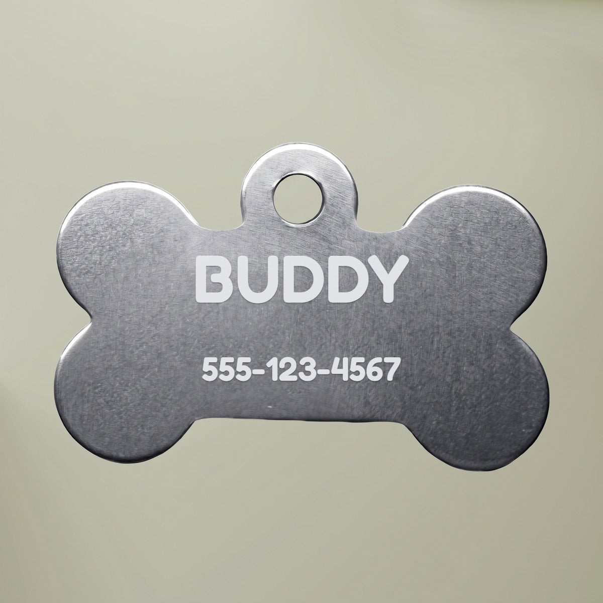 Engraved Dog & Cat ID Tag - Custom Name and Phone Number