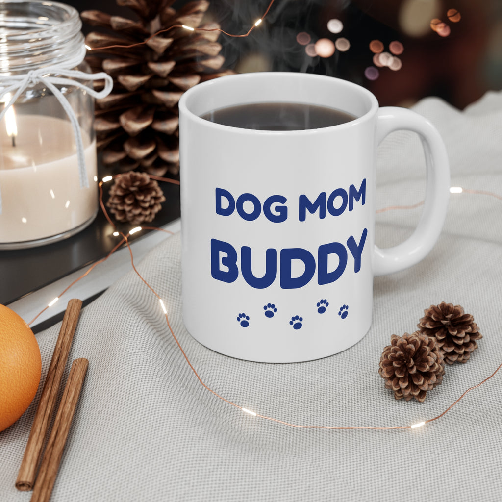 Personalized Dog Mom Mug with Pet Name - Custom Cat Mom, Dog Dad Coffee Mug